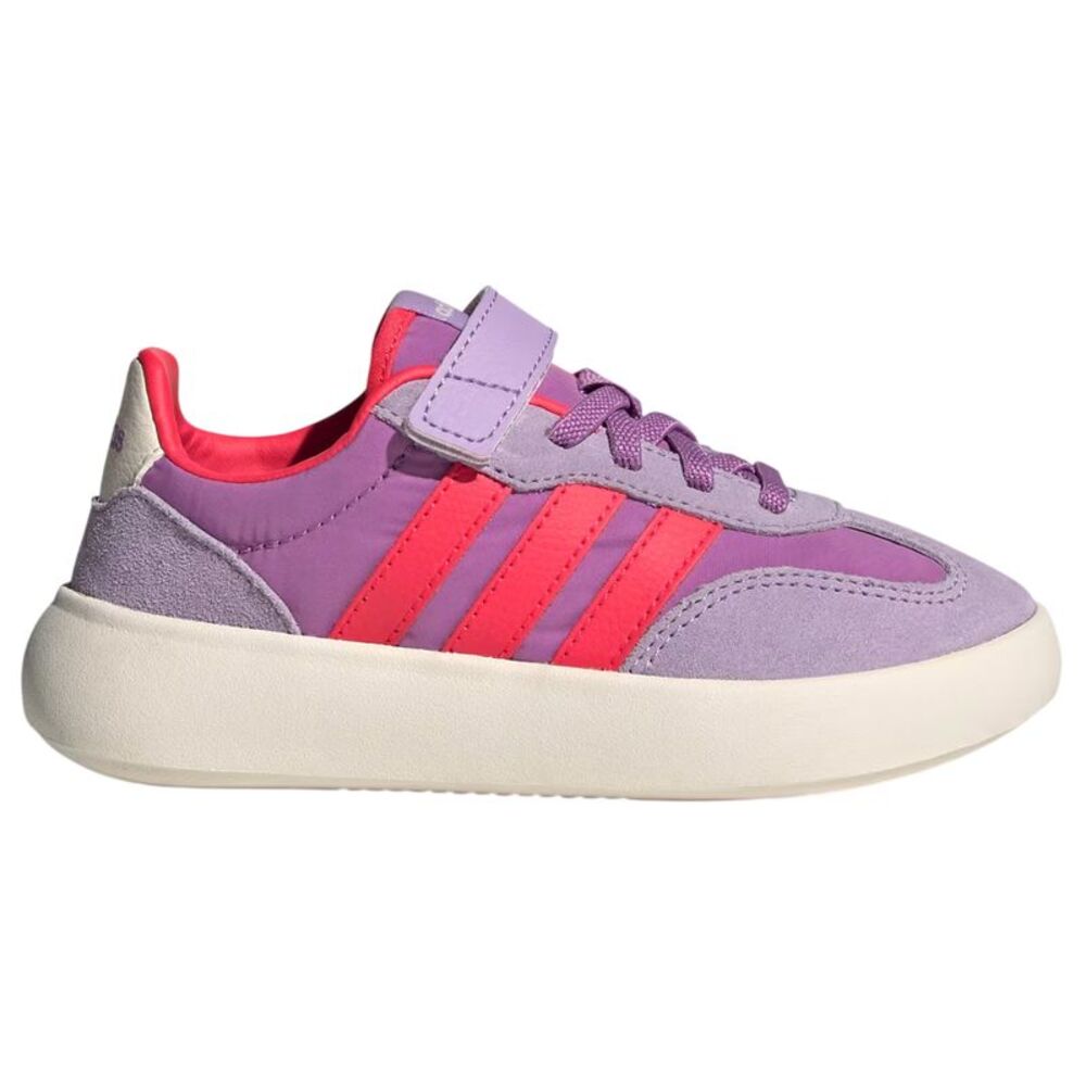 Adidas Childrens/Kids Barreda Decode 3 Stripes Suede Platform Sneakers / Purple